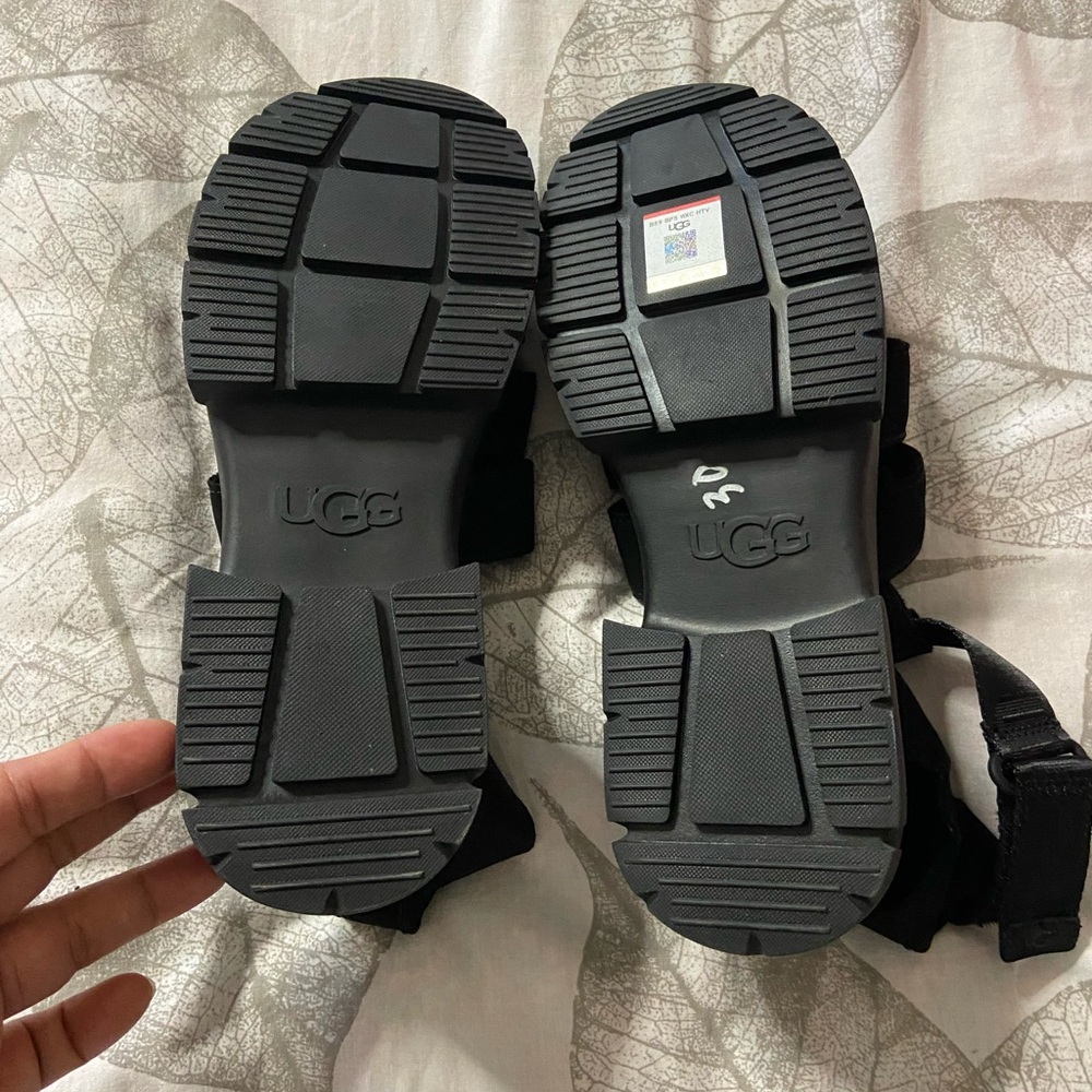 Ugg Black Ashton Strappy Platform Sandals *Display Item View 2